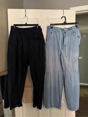 DUO- Old Navy Denim Trousers and A.N.A Light Denim Drawstring Trousers